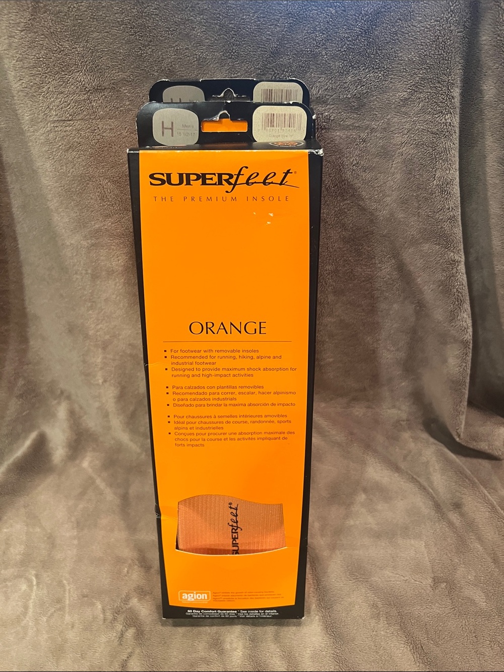 Superfeet Orange Men’s Athletic Insoles - High Support